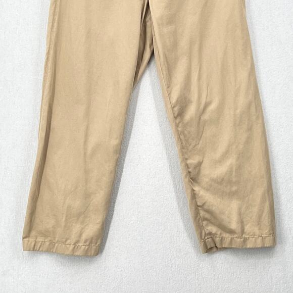 COS Straight Leg Twill Chino pants Men 30R Light Tan Elastic Pockets Lightweight - Picture 5 of 13